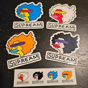 Supreme Supream Gonz FW17 Complete Sticker Set  Of 5 + FREE SURPRISE